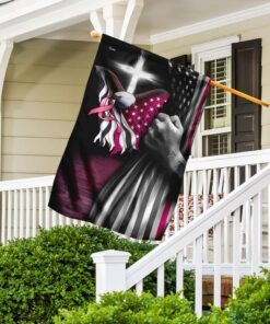 breast cancer faith christian cross flag 1863