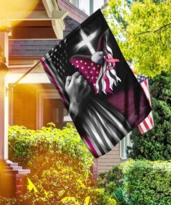 Breast Cancer Faith Christian Cross Flag