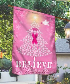 breast cancer flag believe in miracles ntb341f 2286
