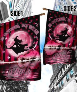 breast cancer in cctober flagwix™ we wear pink flag 2127