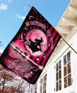 breast cancer in cctober flagwix™ we wear pink flag 6401