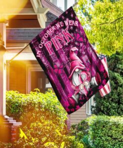 breast cancer pink october flagwix™ pumpkin gnomes flag 2013