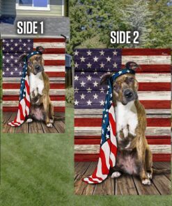 brindle pitbull dog flag charming dog ntb216fv9 7371