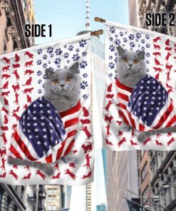 british shorthair cat american flag ddh2611fv39 6822