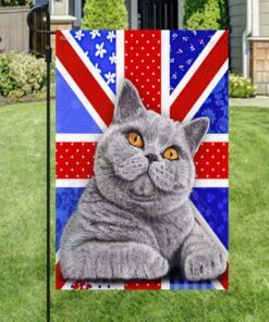 british shorthair cat flag uk flower pattern ntb237fv5 2754
