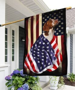 Brittany Spaniel American Patriot Flag BNL40Fv63