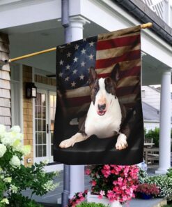 Bull Terrier American Flag