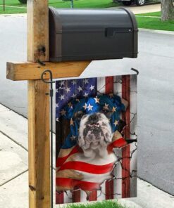 bulldog american flag 1576