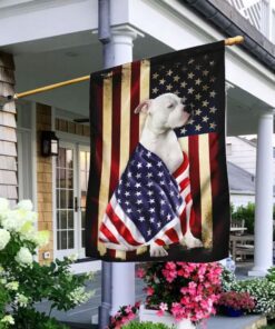 Bulldog American Flag Flagwix™ American Patriot Flag With Printed Bulldog