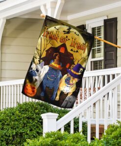 bulldog halloween flag 4527