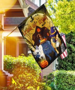 bulldog halloween flag 4791
