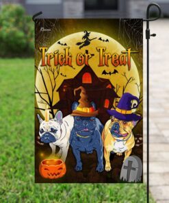 bulldog halloween flag 7138