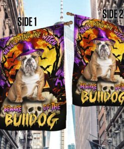 bulldog halloween flag thh3407fv1 5839