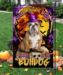bulldog halloween flag thh3407fv1 8204
