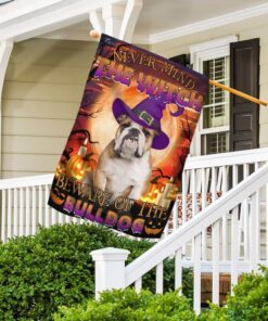 bulldog halloween flagwix™ beware of the bulldog flag 1978