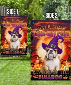 bulldog halloween flagwix™ beware of the bulldog flag 2442