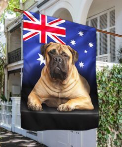 bullmastiff dog on australian flag qnn576fv4 1387