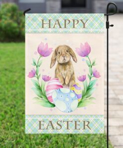 bunny happy easter flag 1978