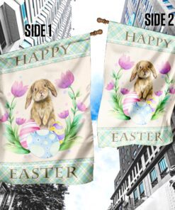 bunny happy easter flag 2592