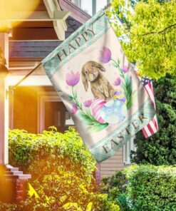 bunny happy easter flag 6813