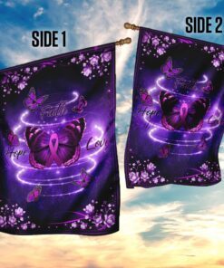 butterfly. faith, hope, love flag 4666