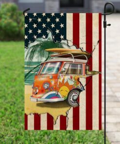 camper van american flag 4647
