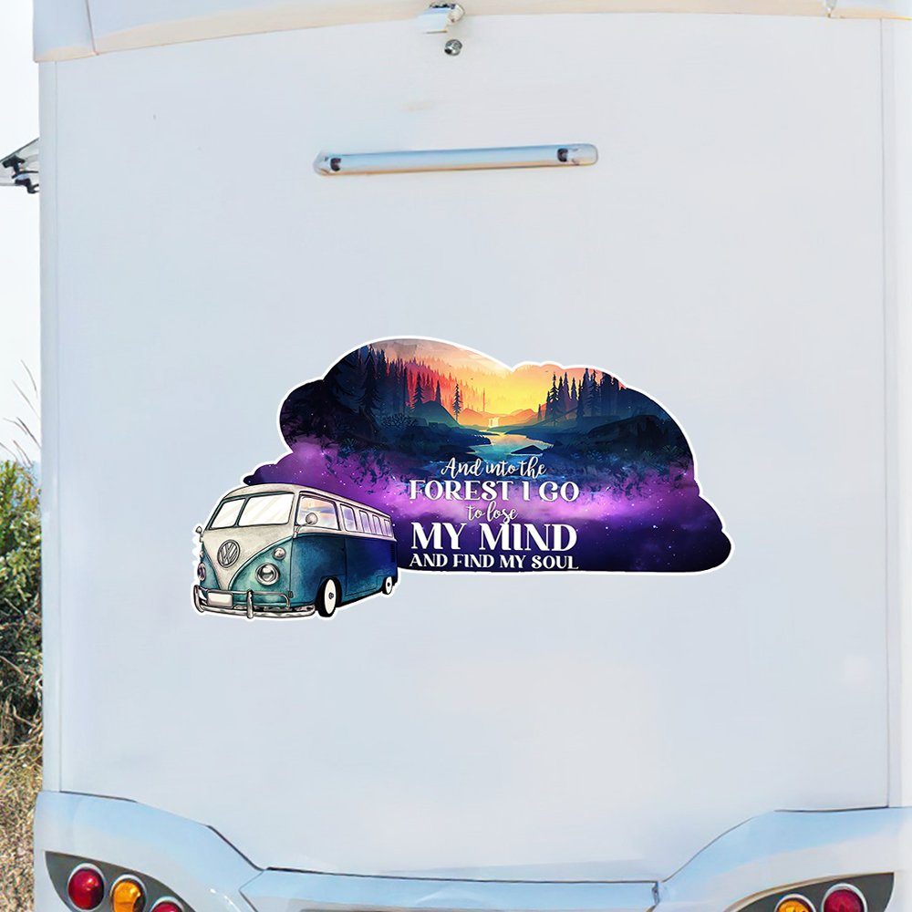 Camper Van Wrap And Into The Forest I Go To Lose My Mind And Find My Soul BNT513VW - Image 4