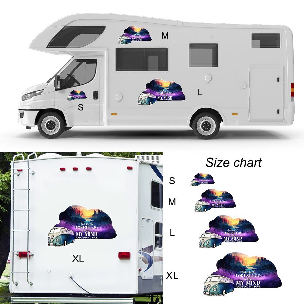Camper Van Wrap And Into The Forest I Go To Lose My Mind And Find My Soul BNT513VW - Image 5