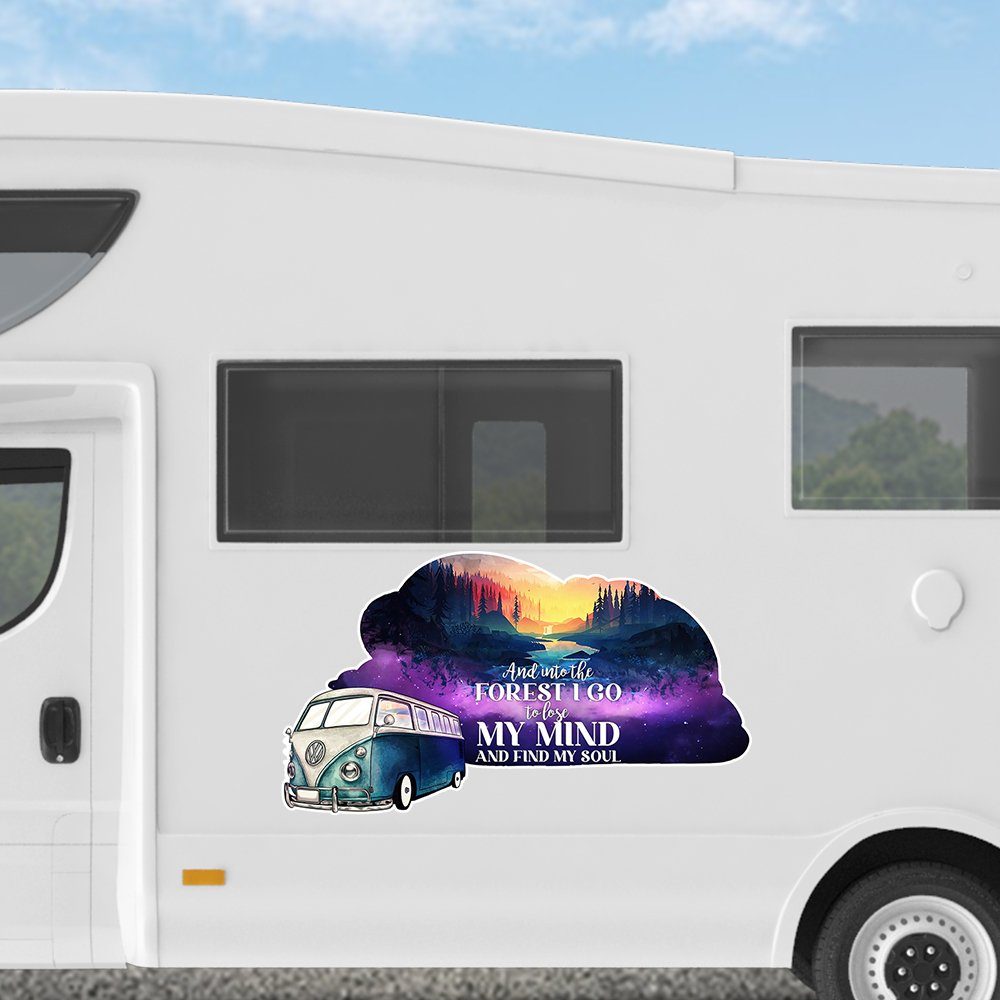 Camper Van Wrap And Into The Forest I Go To Lose My Mind And Find My Soul BNT513VW - Image 3