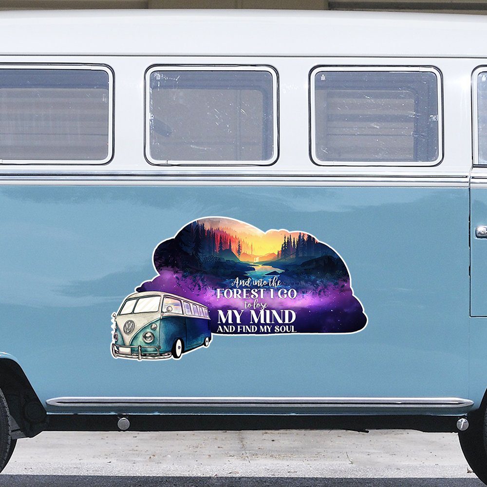 Camper Van Wrap And Into The Forest I Go To Lose My Mind And Find My Soul BNT513VW - Image 2