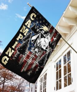 camping american flag 2081
