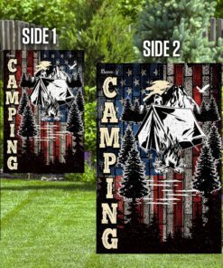camping american flag 2478