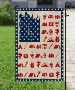 camping american us flag 7919