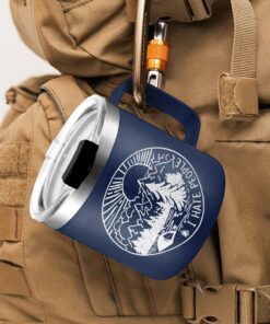 camping insulated coffee mug campfire mug forest camping gift qtr191cm 1326