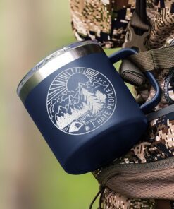 camping insulated coffee mug campfire mug forest camping gift qtr191cm 1480