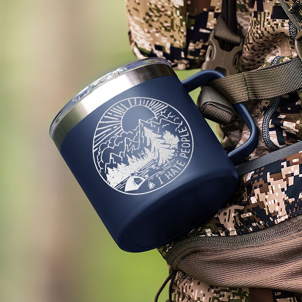Camping Insulated Coffee Mug Campfire Mug Forest Camping Gift QTR191CM - Image 6