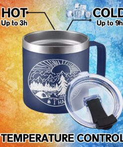 camping insulated coffee mug campfire mug forest camping gift qtr191cm 6372