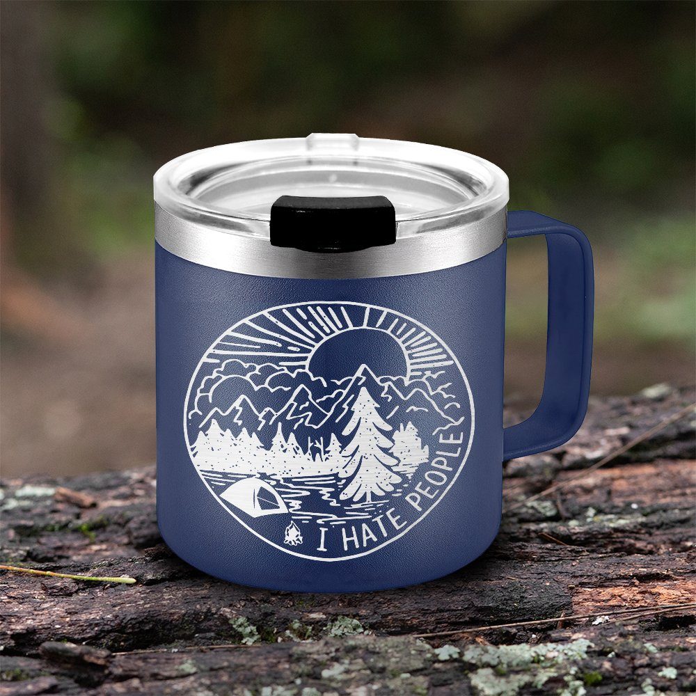 Camping Insulated Coffee Mug Campfire Mug Forest Camping Gift QTR191CM - Image 2
