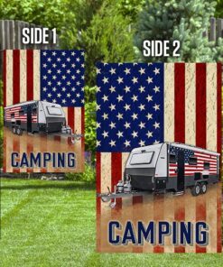 camping trailer flag 1914