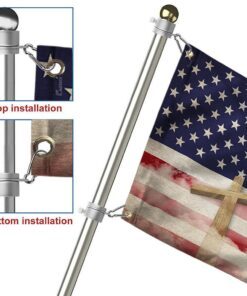 canada and american christian cross grommet flag lha2075gf 7043