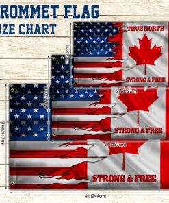 canada and american grommet flag true north strong &amp free mlh1913gfv3 3812