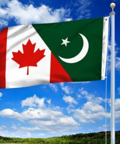 canada and pakistan grommet flag tqn515gf 1978
