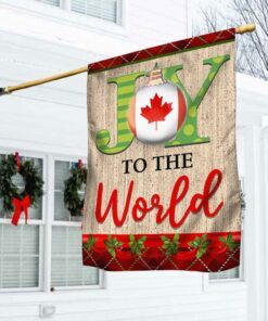 Canada Christmas Flag Joy To The World Flag TQN743F