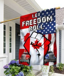 Canada Freedom Convoy 2022 Flag Let Freedom Roll DBD3299F