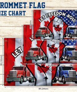canada freedom convoy 2022 grommet flag let freedom roll dbd3299gf 7742