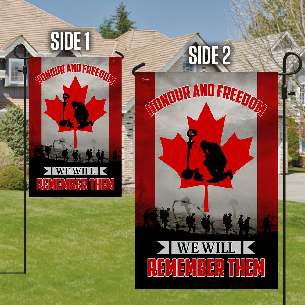 Canada Veteran Flag Honour And Freedom We Will Remember Them TQN185F - Image 6