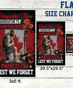 canada veteran flag remember them generation to generation lest we forget mln279f 1753