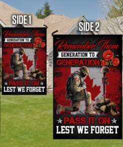 canada veteran flag remember them generation to generation lest we forget mln279f 2752