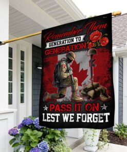 canada veteran flag remember them generation to generation lest we forget mln279f 2788