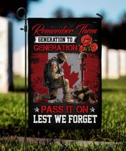 canada veteran flag remember them generation to generation lest we forget mln279f 3682